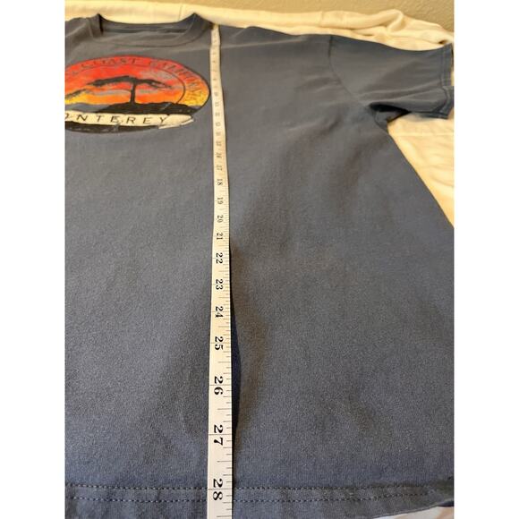 Pacific Coast Monterey Graphic Tee Blue Sunset Tree Sz‎ XL-XXL Cotton - Picture 4 of 4